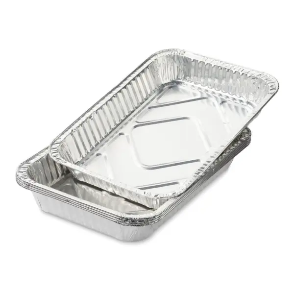Aluminium drip-pan 31,5x21,5x4cm, 5 stuks - Afbeelding 2