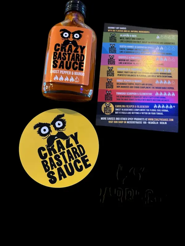 Grazy Bastard Sauce, Ghost pepper & mango, 100ml