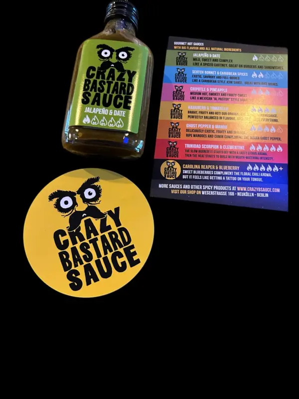 Grazy Bastard Sauce, Jalapeno & date, 100ml