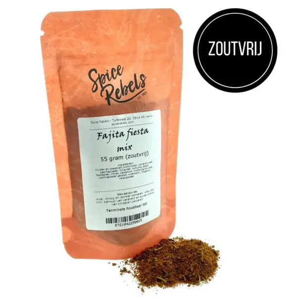 Spice Rebel Fajita Fiësta mix (zoutvrij), 55gr