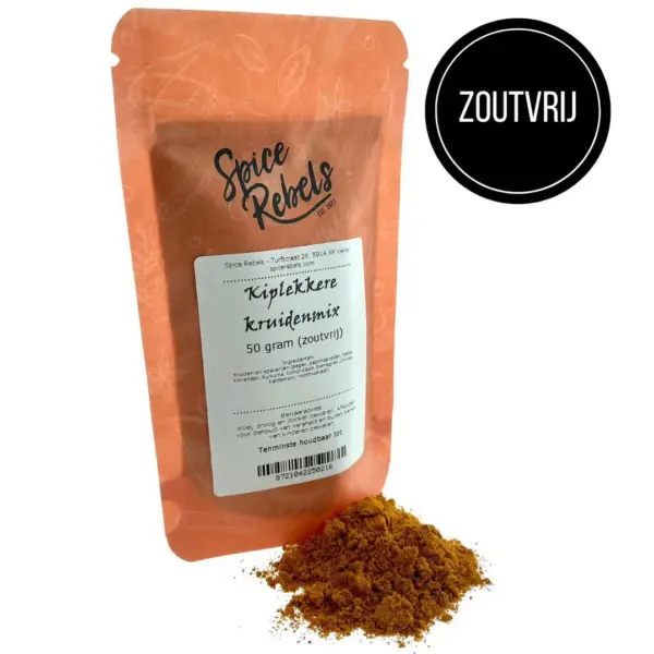 Spice Rebel Kiplekkere kruidenmix (zoutvrij), 50gr