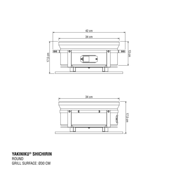 Yakiniku Shichirin rond Medium - Afbeelding 7