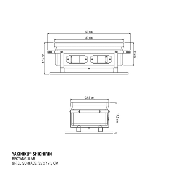 Yakiniku Shichirin rechthoek Medium - Afbeelding 6