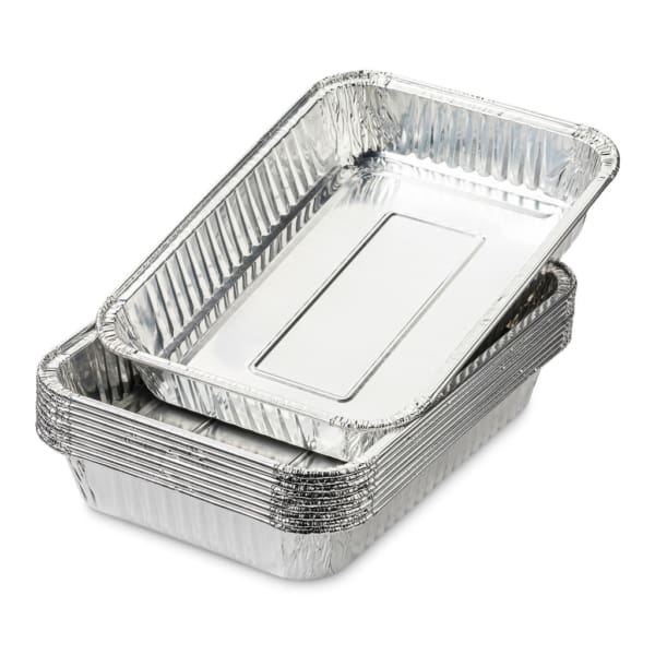Aluminium drip-pan 21,5x15,5x3,5cm, 10stuks - Afbeelding 3