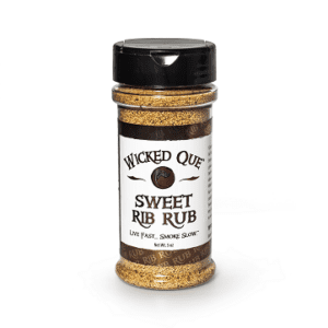 Wicked Que, Sweet rib rub, 6oz, pot