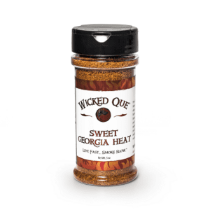 Wicked Que, Sweet Georgia heat rub, 5oz, pot