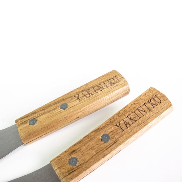 Yakiniku BBQ Spatelset, houten handvat, 2st - Afbeelding 2