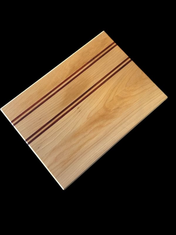 Snijplank, handgemaakt, beuken en padoek, 30 X 40 X 3 cm - Afbeelding 3