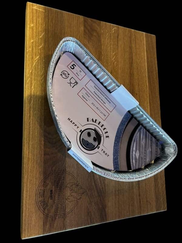 Happy BBQ tray, aluminium, halfrond, per 5 stuks - Afbeelding 4